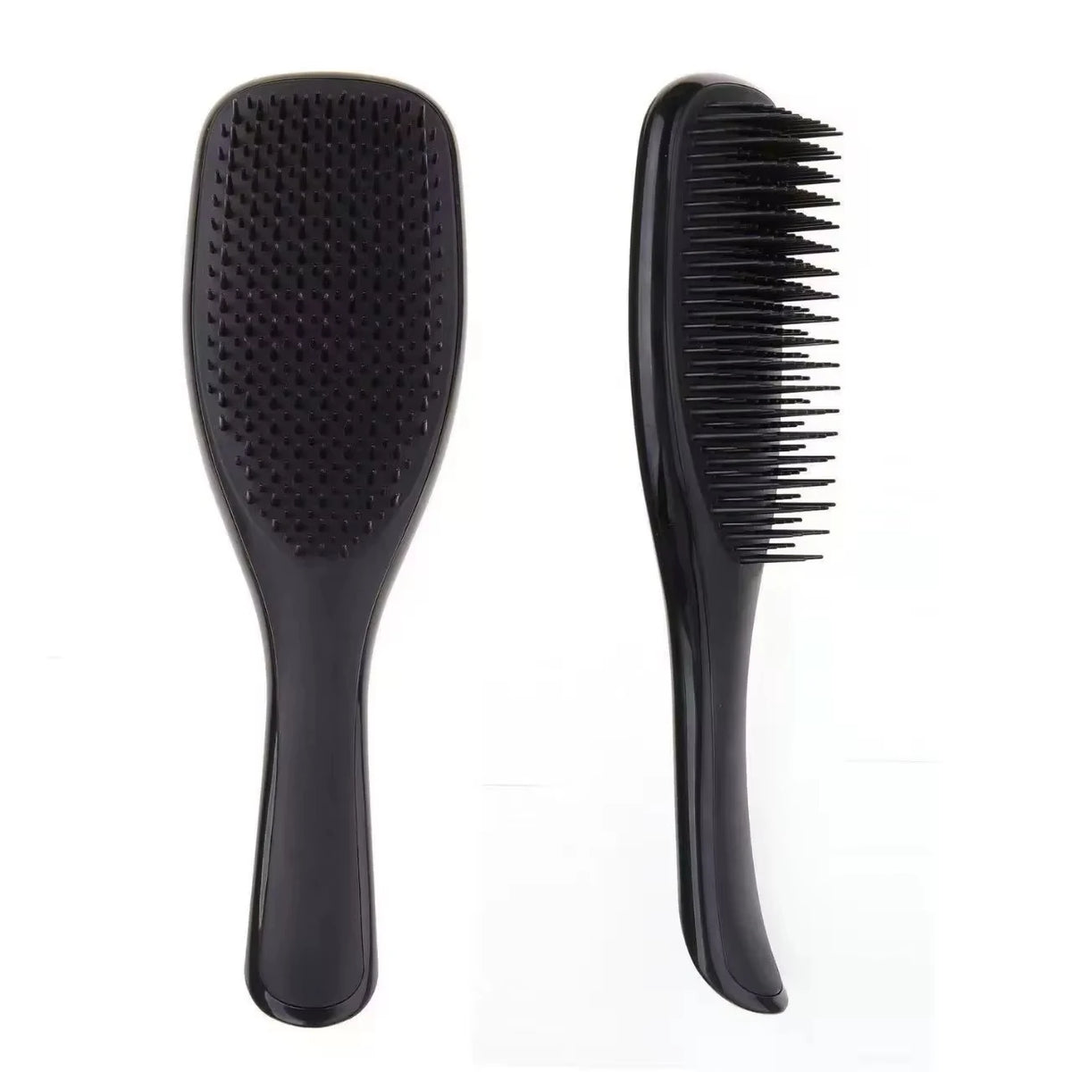 Anti-Static Wood Air Cushion Detangling Hairbrush Comb Detangling Hair Comb Babs Black