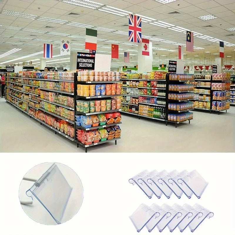 Clear PVC Price Label Holders – Reusable Retail Tag Holders Price Label Holder Babs