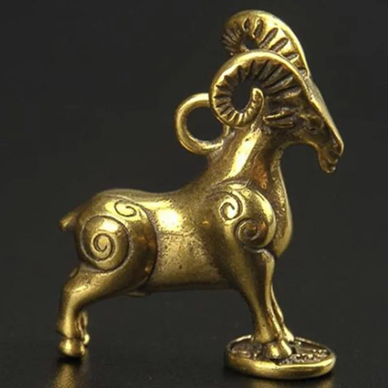 Deer Brass Figurine Abstract Geometric Metal Sculpture Desk Decor Metal Figurine Sculpture Babs