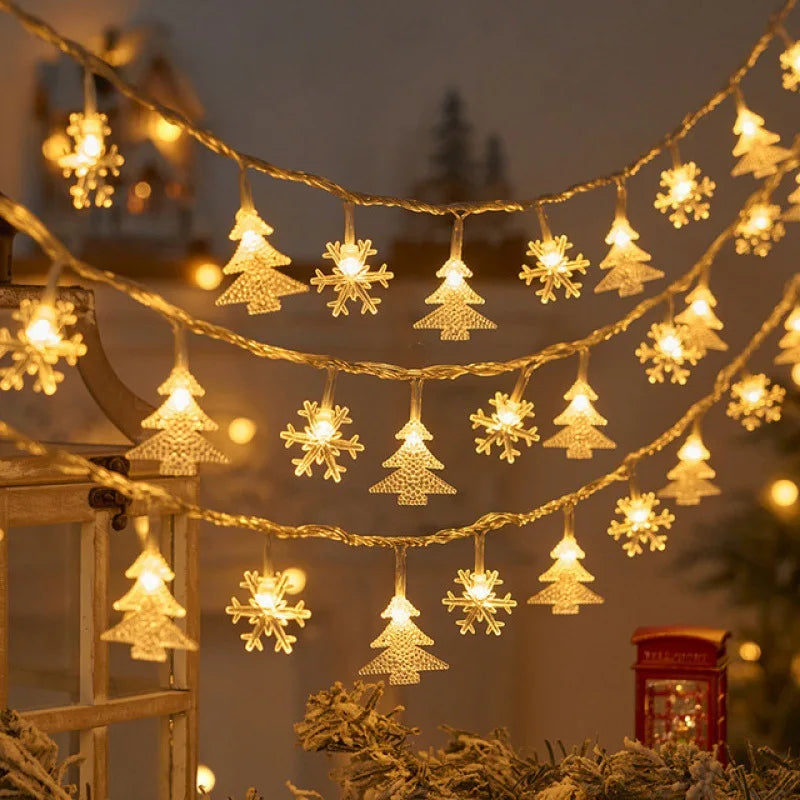 Christmas Tree LED String Lights 1.5M 10LED Fairy Light Garland LED Fairy String Lights Babs I