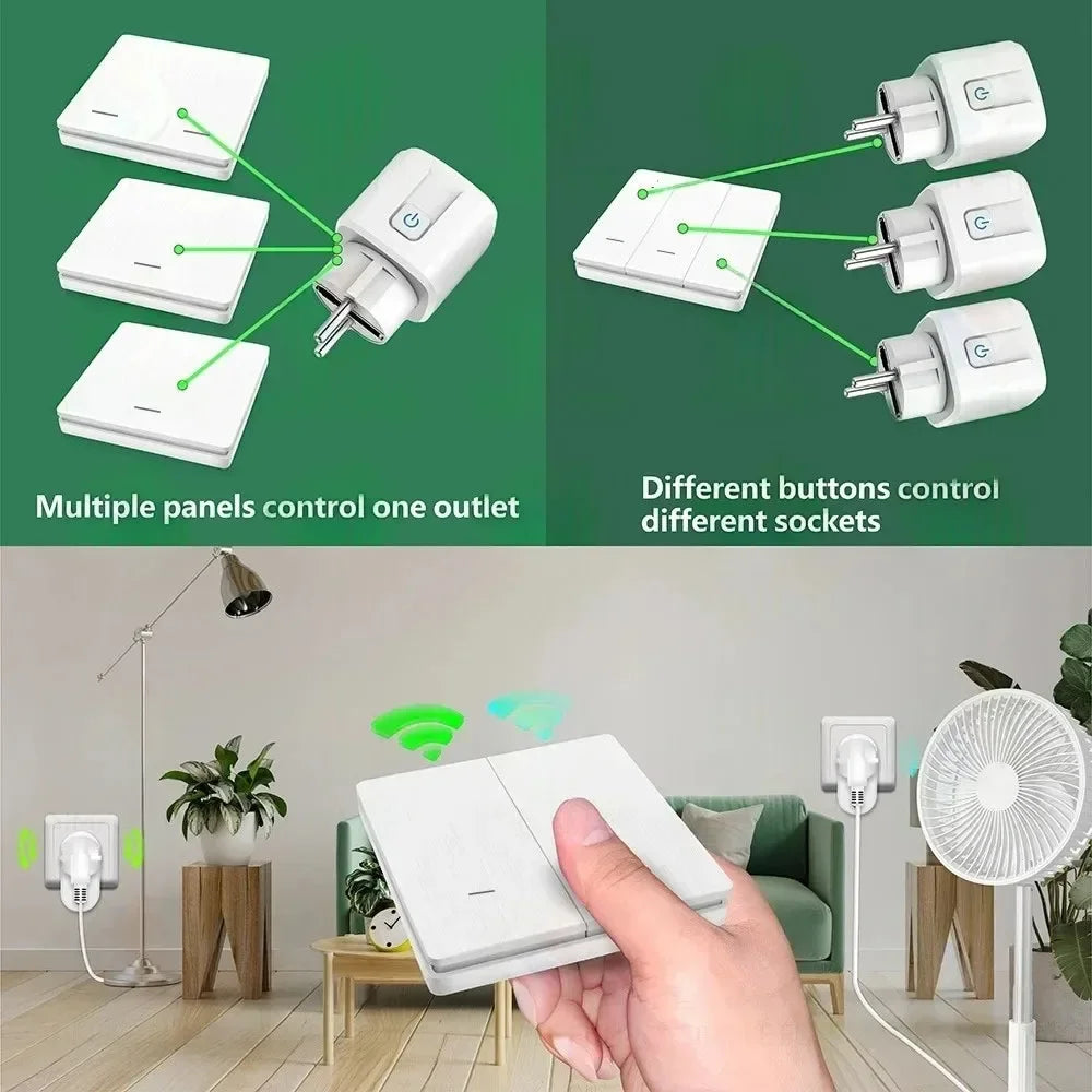 16A RF Wireless Remote Control Socket Switch – EU Plug 433MHz RF Remote Socket Switch Babs