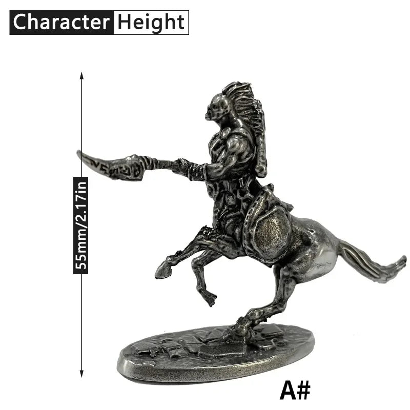 Metal Copper Medieval Knight Centaur Figurine Desktop Ornament Decorative Figurine Babs