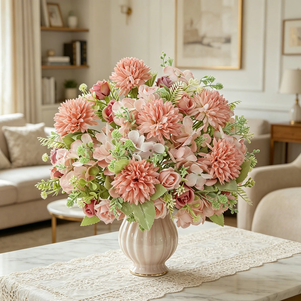 Artificial Silk Rose Bouquet for Wedding & Home Décor Artificial Silk Flowers Babs