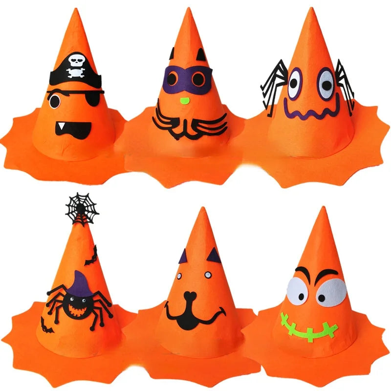 Halloween Pumpkin Hat | Kids & Adults Costume Prop – Orange Halloween Costume Hat Babs