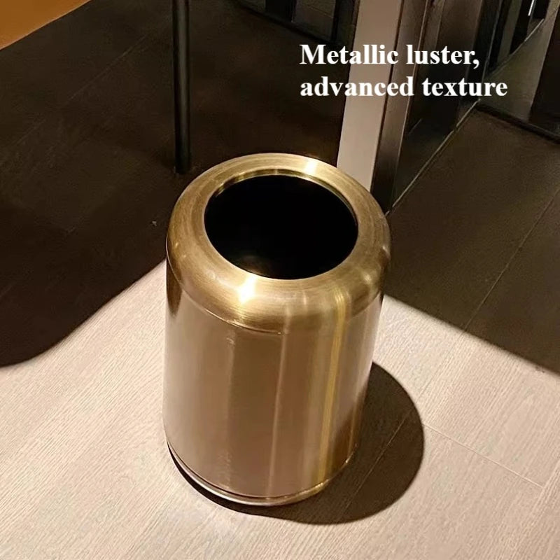 Modern Stainless Steel Trash Can 8L/10L – Living Room & Kitchen Stainless Steel Trash Can Babs