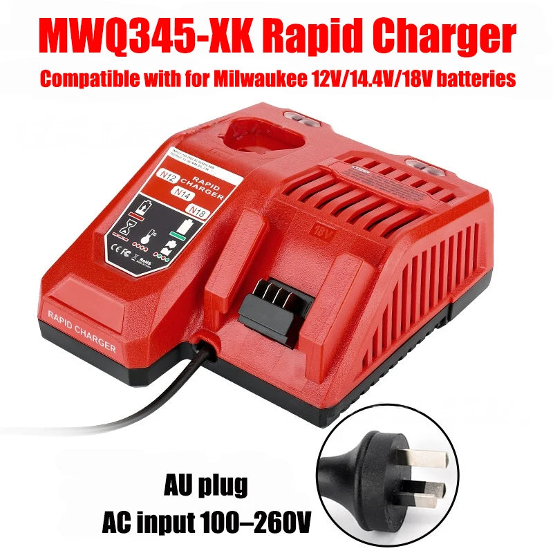 M12-18FC Dual-Port Lithium Battery Charger for M12 & M18 Power Tool Charger Babs AU plug