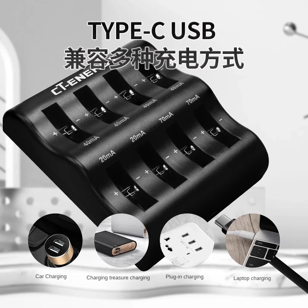 8-Slot Lithium Coin Battery Charger – CR2032 2025 & More Coin Battery Charger Babs