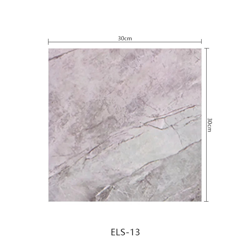 10pcs Self-Adhesive Marble PVC Tile Wall Stickers 30×30cm