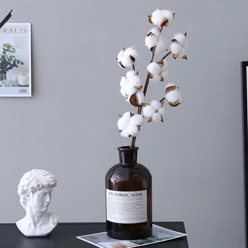 Natural Cotton Artificial Flower Branches – Wedding & Home Décor Artificial Flower Branches Babs