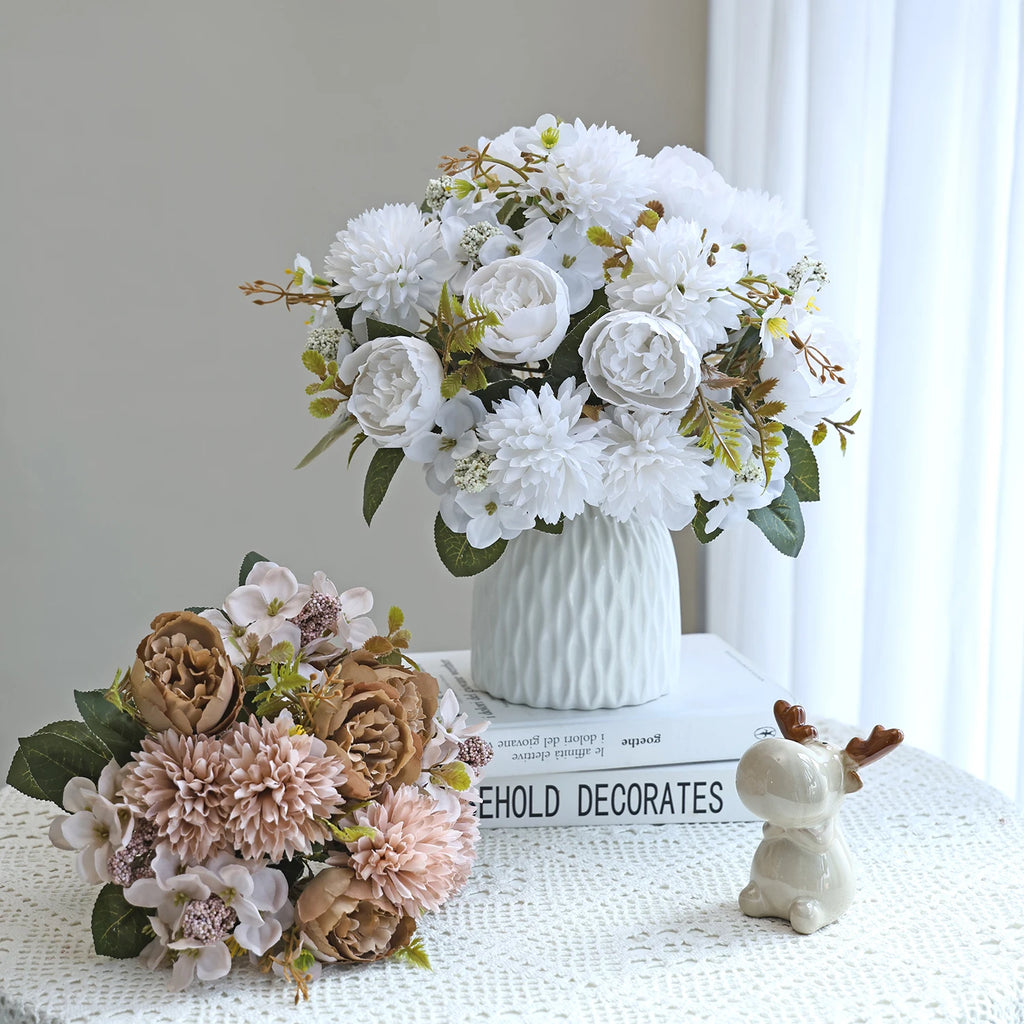 Artificial Silk Chrysanthemum Rose Flowers – Wedding & Home Décor Artificial Silk Flowers Babs
