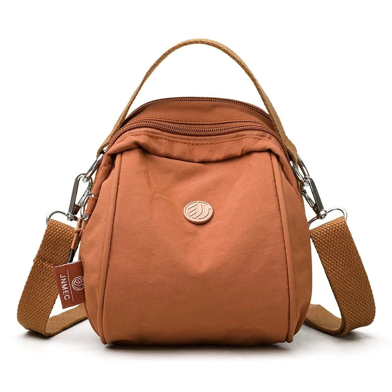 Women's Nylon Crossbody Phone Bag – Wallet & Travel Purse Crossbody Phone Bag Babs Orange