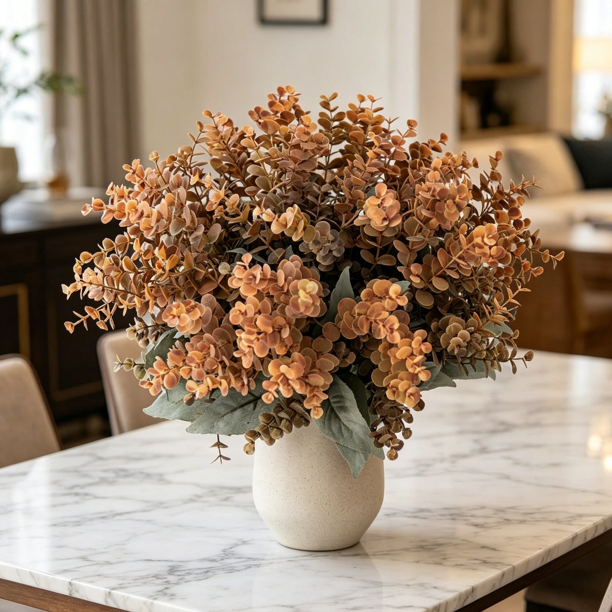 Artificial Eucalyptus Bouquet – Faux Floral Home & Wedding Decor Artificial Flower Bouquet Babs