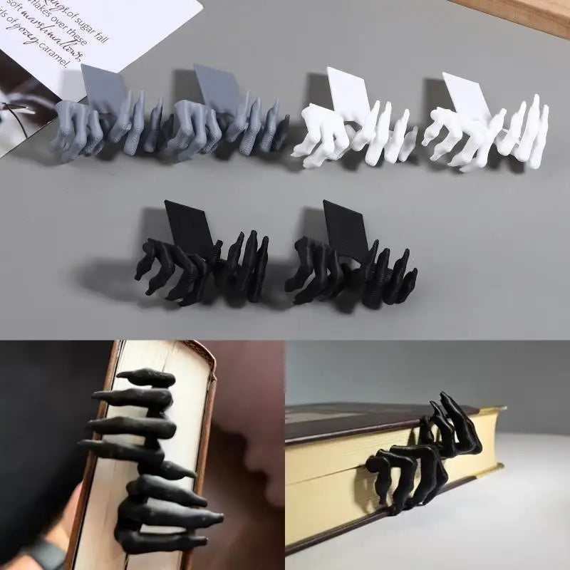 2Pcs 3D Printed Horror Bookmarks – Creative PLA Page Markers 3D Printed Bookmark Babs