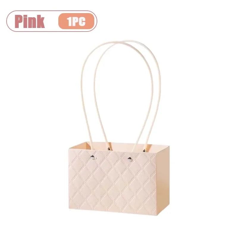 Reusable Waterproof Floral Gift Tote Bags – Wedding & Party Floral Gift Tote Bags Babs Pink-1PC 22x10x13cm