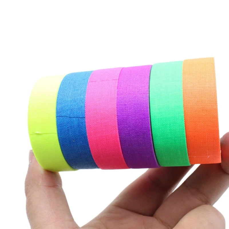 24pcs Neon UV Glow Tape Fluorescent Party Rave Cosplay Decor Party Glow Tape Babs 24pcs