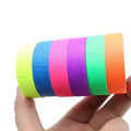 24pcs Neon UV Glow Tape Fluorescent Party Rave Cosplay Decor Party Glow Tape Babs 24pcs