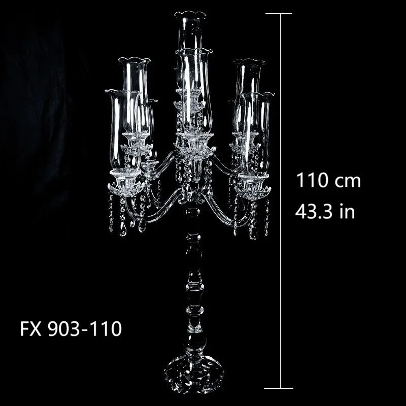 Crystal Candlestick Holder – Elegant Luxury Wedding Decor Crystal Candle Holder Babs FX 903-110CM