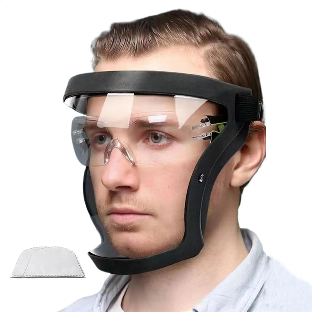 Anti-Fog Full Face Shield with Filter & PC Lens | Safety Mask Full Face Shield Babs