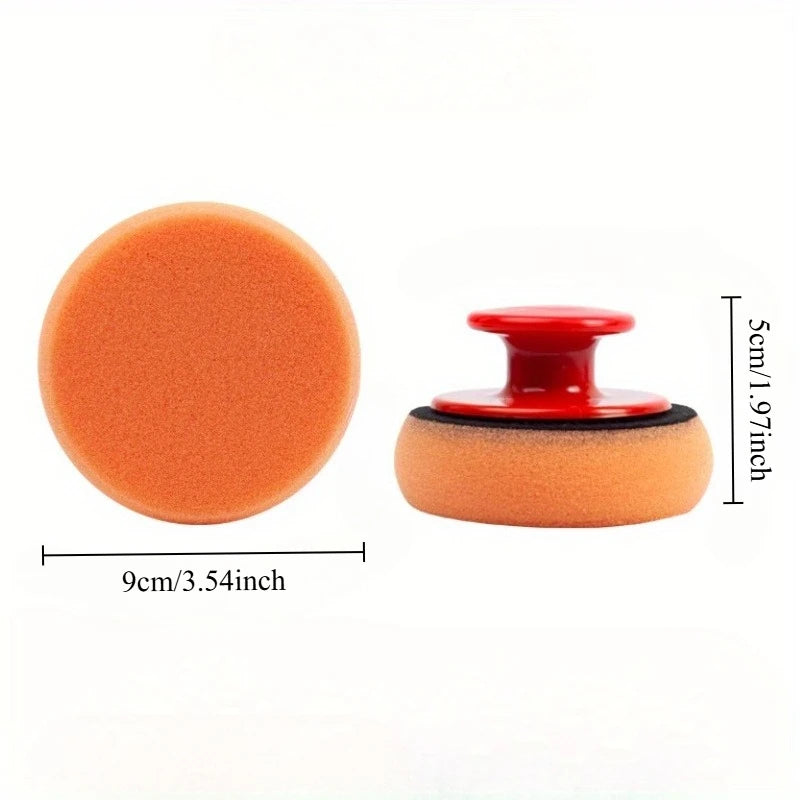 Car Wax Applicator Kit – Polyurethane Sponge Pads & Handle Car Wax Applicator Kit Babs