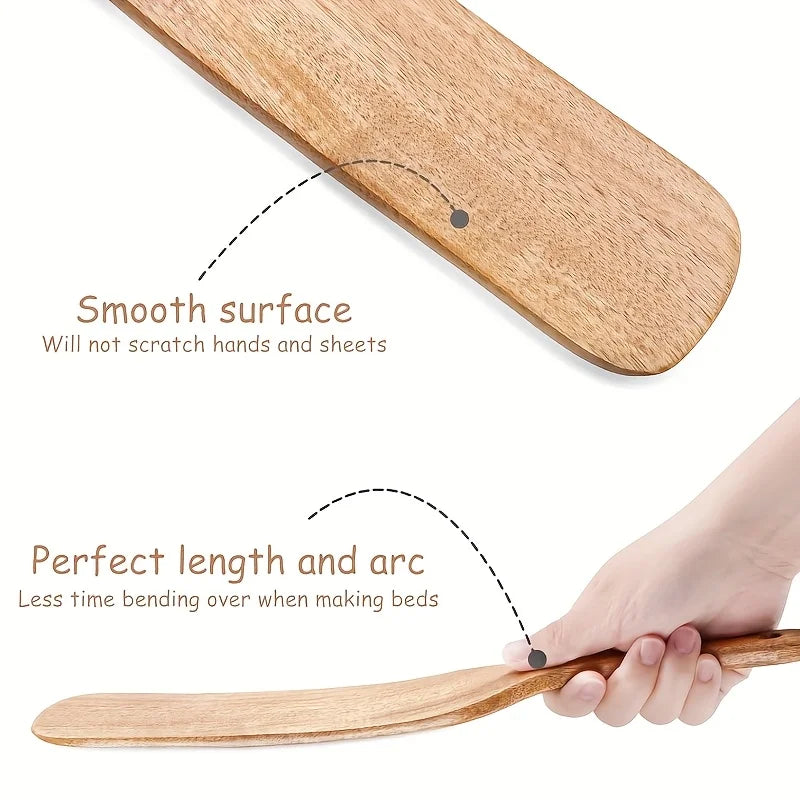 Wooden Mattress Skirt Organizer – Durable & Hand Washable Bed Skirt Organizer Babs