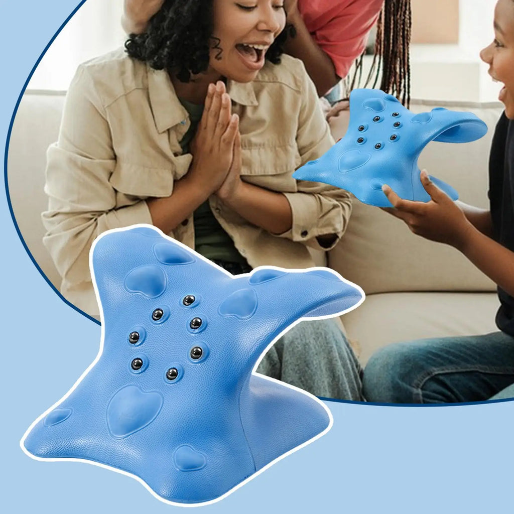 C-Shape Neck Stretcher & Shoulder Relaxer Massage Pillow Neck Stretcher Pillow Babs