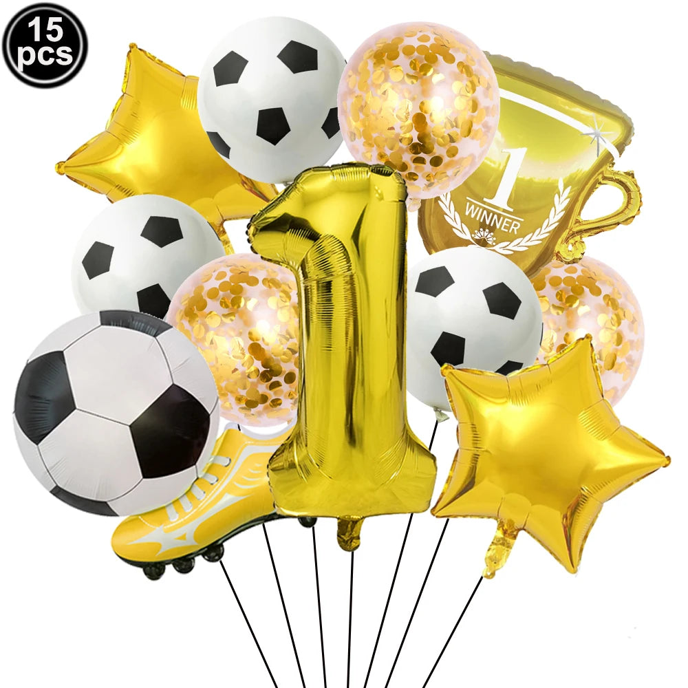 32" Soccer Ball Foil Balloon Set – Kids Birthday Party Decor