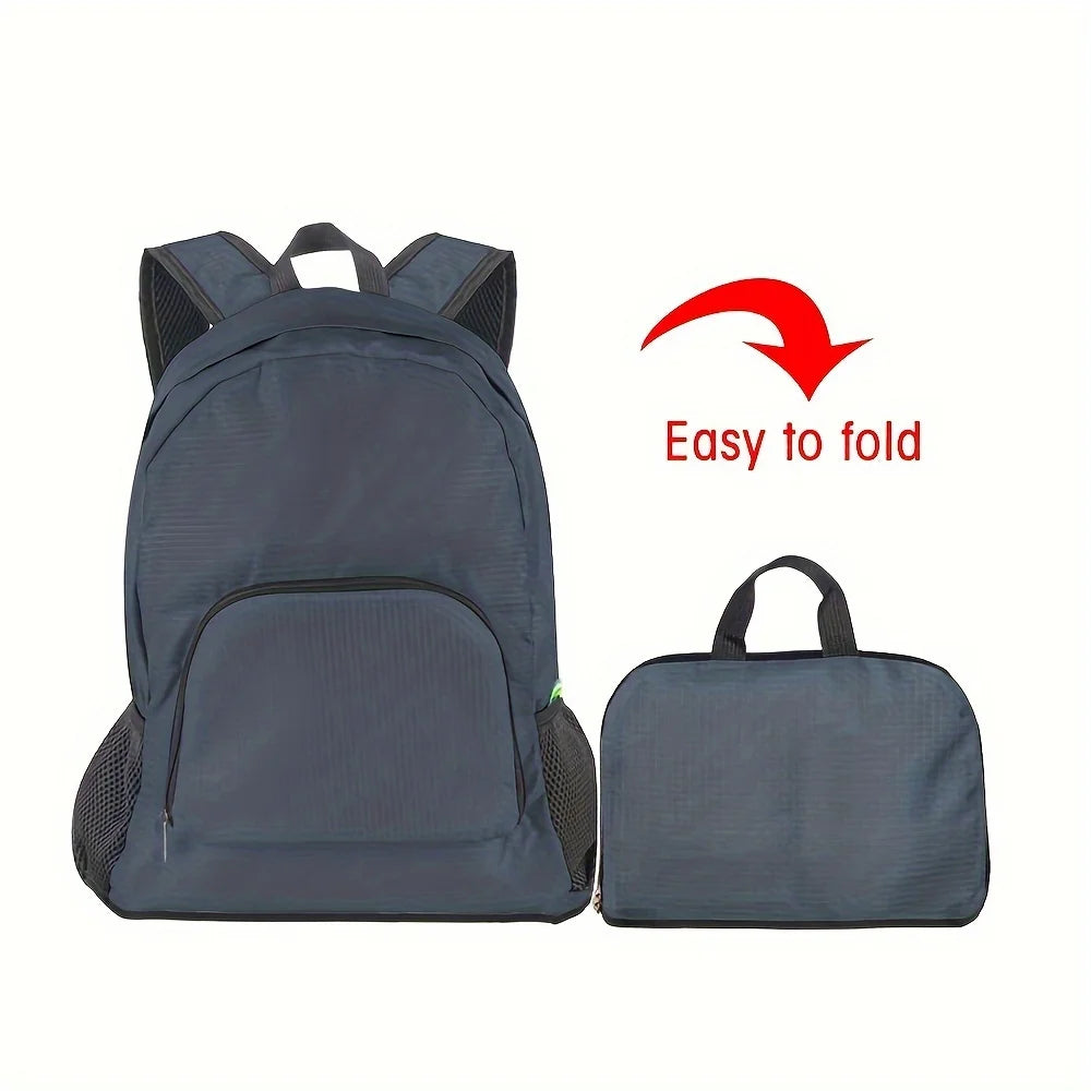 Foldable Canvas Travel Backpack – Hiking & Camping Bag Foldable Backpack Babs