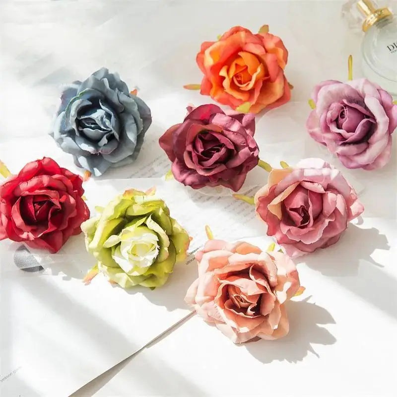 50/100Pcs UV Protected Silk Rose Artificial Flowers – Wedding & Décor Artificial Silk Flowers Babs
