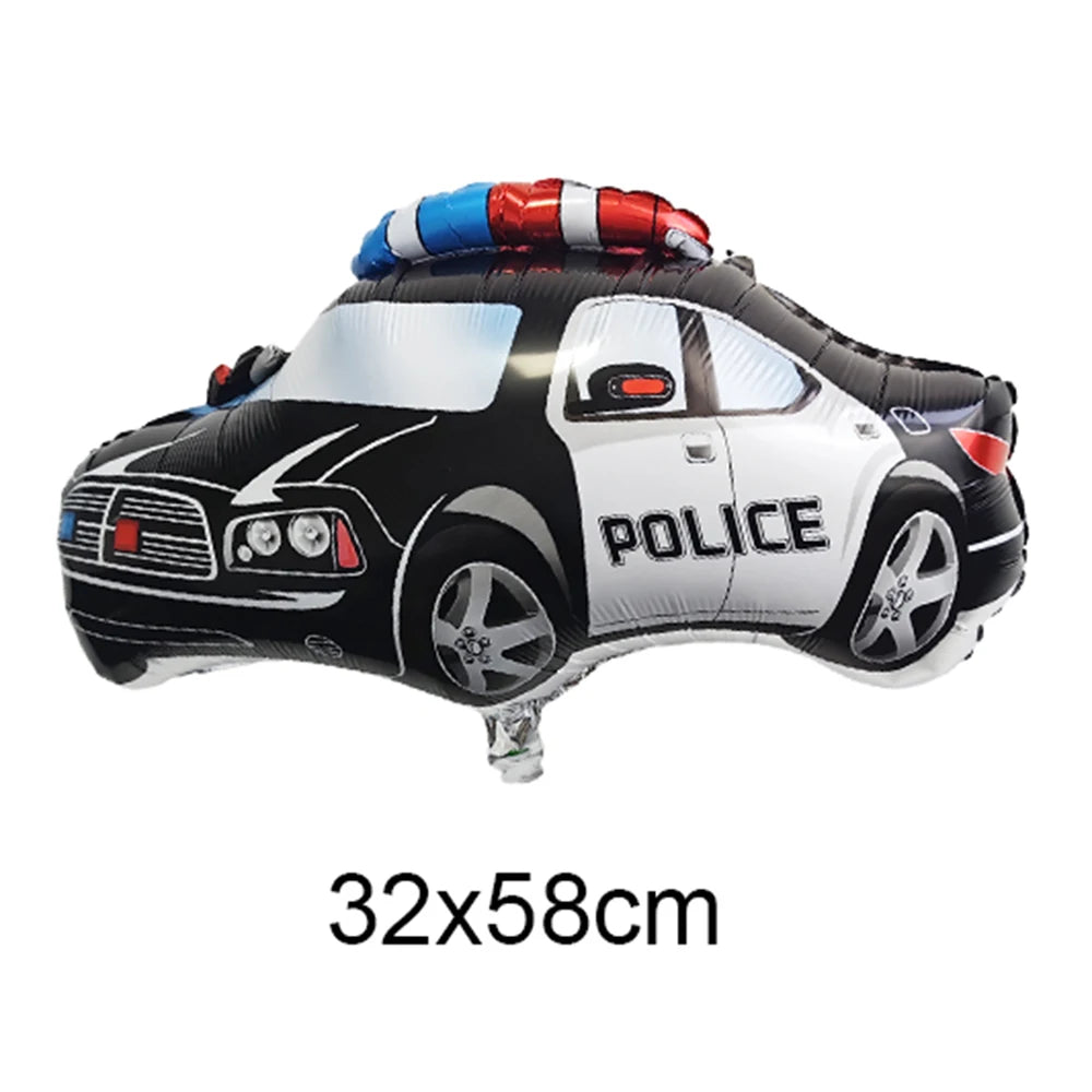 Police Theme Kids Party Supplies – Plates, Cups & Balloons Set