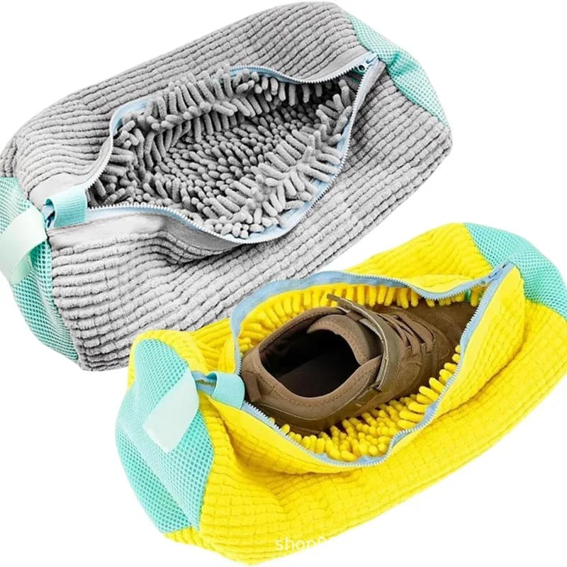 Cylindrical Shoe Laundry Bag – Polyester Wash & Shape Protector Shoe Laundry Bag Babs