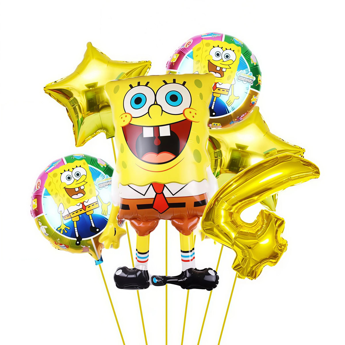 SpongeBob & Patrick Star Foil Balloons – Birthday Party Decor Party Balloons Babs Yellow 4