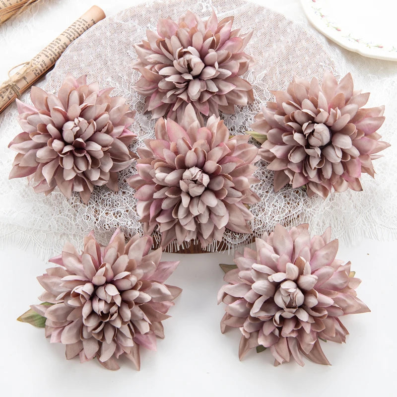 Silk Gerbera Artificial Flowers 5/10Pcs – Wedding & Home Decor Artificial Silk Flowers Babs color 5 5pcs