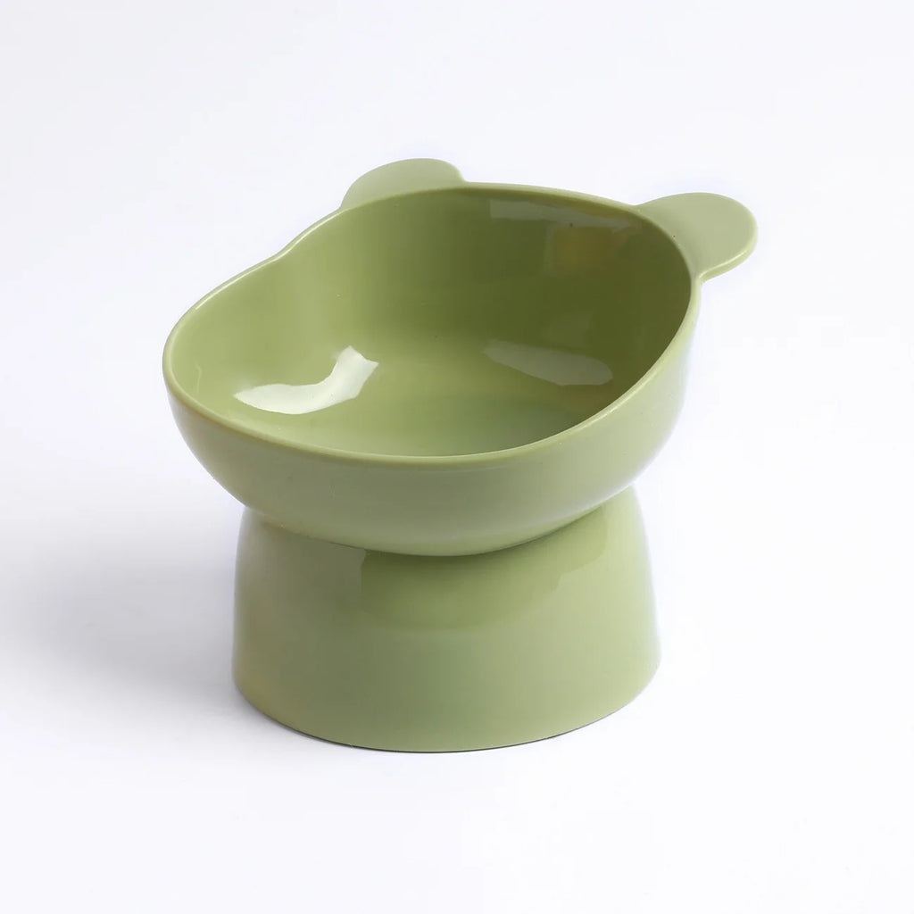 Elevated Tilted Cat Bowl – Nonslip, No Spill Raised Feeder Elevated Cat Bowl Babs (1)-1pcs