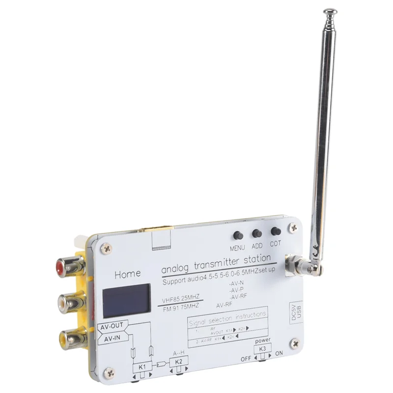 Analog TV Signal Transmitter with OLED Display | Global TVs TV Signal Transmitter Babs