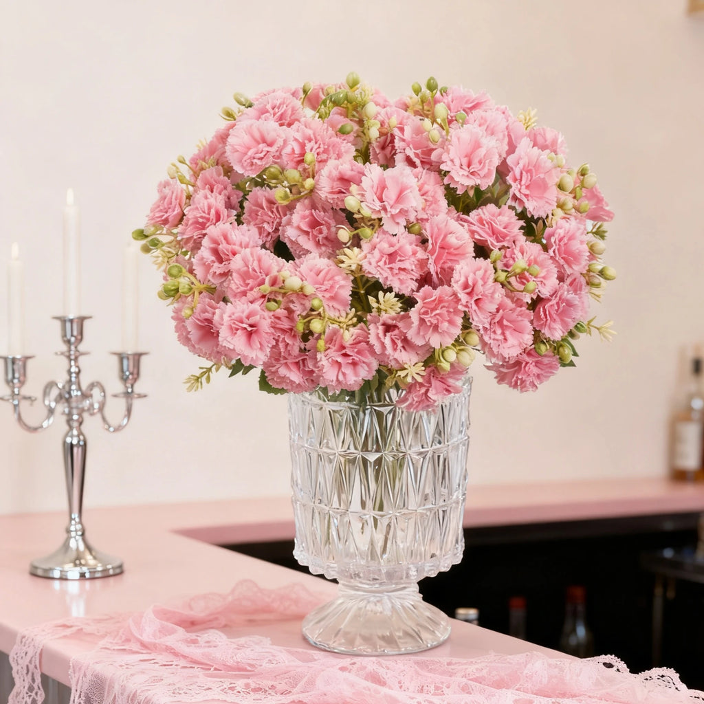 Silk Carnation Artificial Flowers – Wedding & Home Décor Bouquet Artificial Flower Bouquet Babs