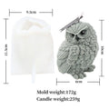 Tilted Head Owl Silicone Mold – DIY Candle, Soap & Resin Silicone Craft Mold Babs 1pc