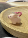 Cute 3D Animal Keychains – Pig, Capybara, Otter & Sheep Resin Animal Keychain Charm Babs pig