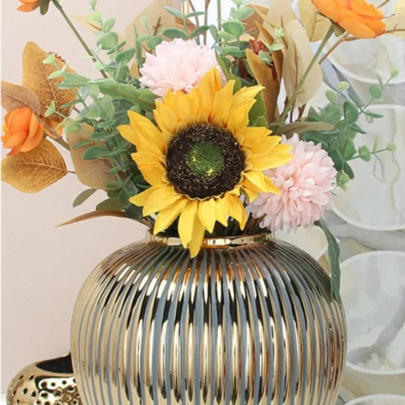 Ceramic Electroplating Vase – Luxury Modern Décor Piece Decorative Vase Babs