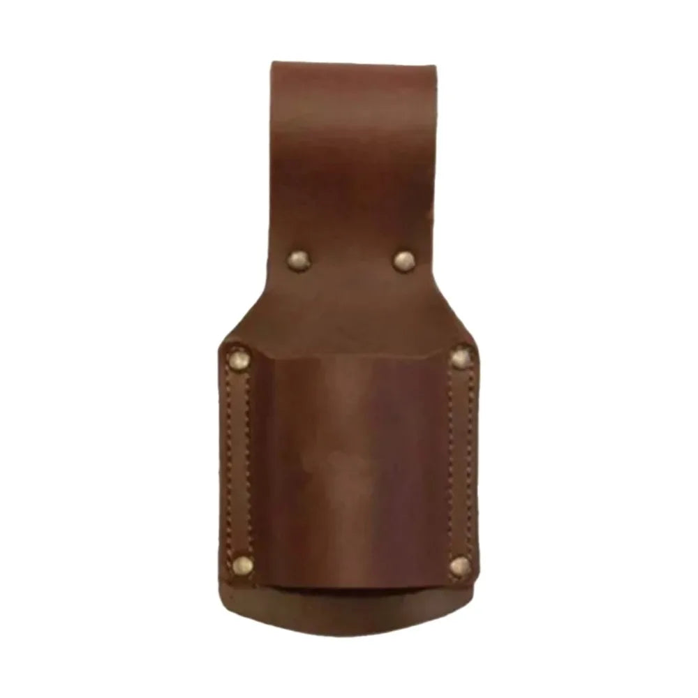 Leather Hammer Holder Belt Clip – Portable Tool Organizer Hammer Holster Babs Brown