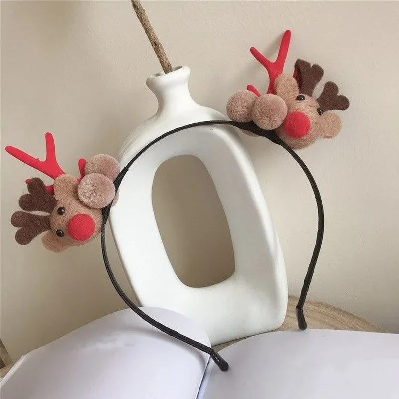 LED Glowing Elk Antler Headband – Light Up Party & Christmas LED Party Headband Babs