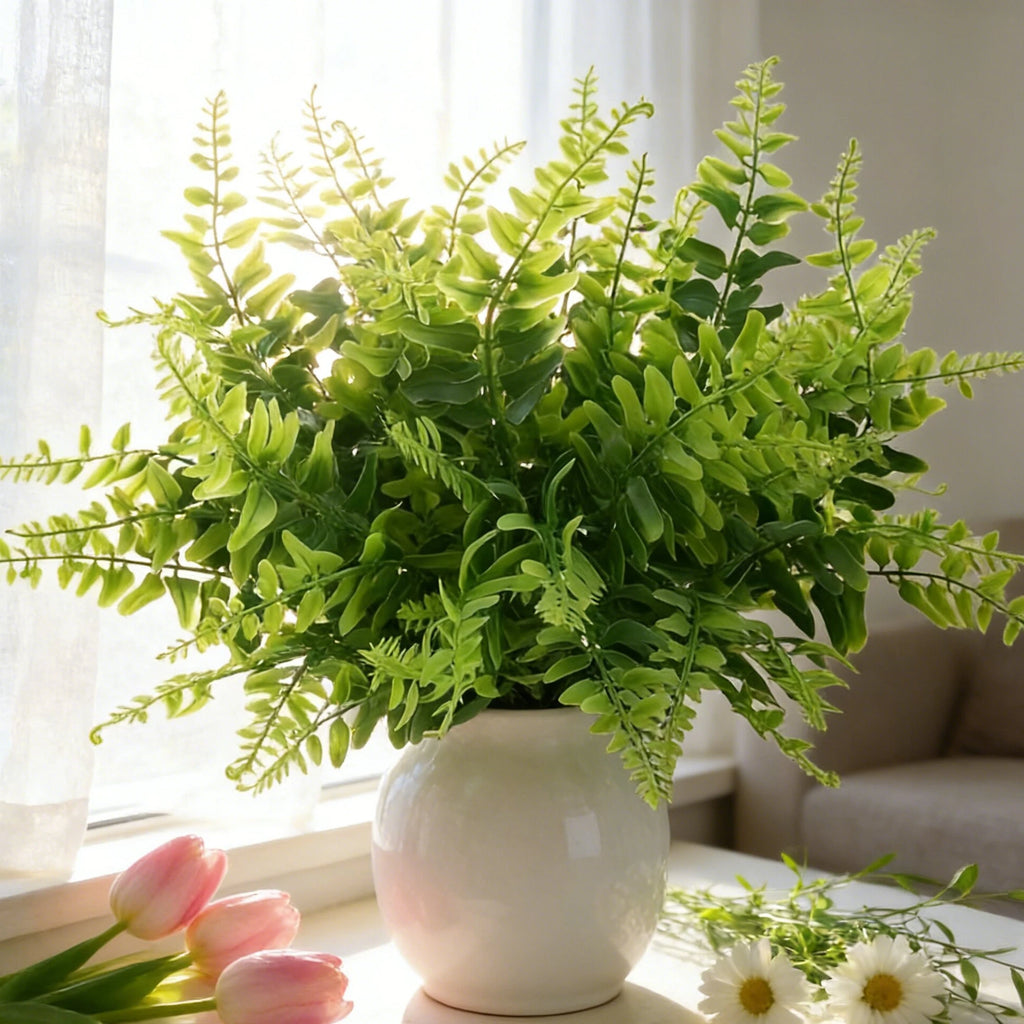 10Pcs Artificial Persian Fern Leaves – Wedding & Home Decor Artificial Fern Leaves Babs