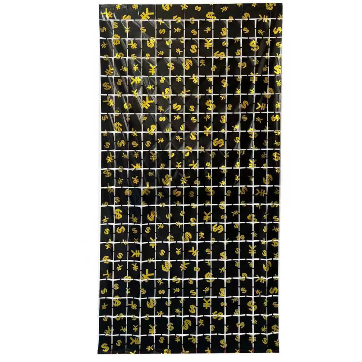 Dollar Sign Foil Curtain & Money Balloon Party Decor Set Party Decoration Set Babs