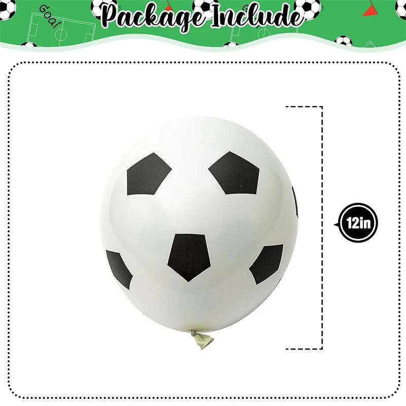 12" Football Soccer Latex Balloons – 20/50pcs Party Decorations Party Balloons Babs