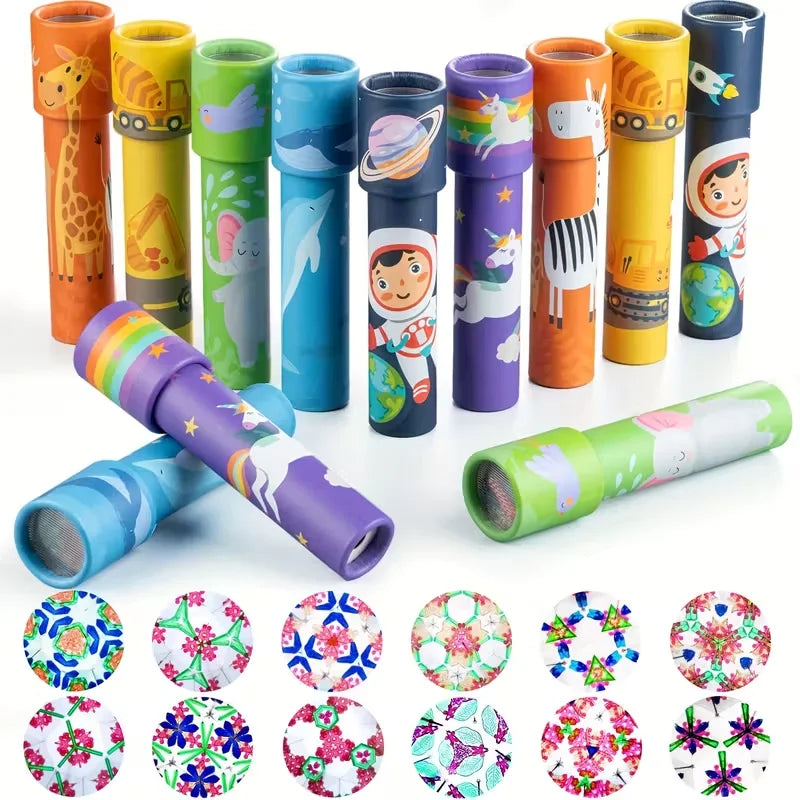 10-Pack Magic Kaleidoscopes – Kids Party Favors & School Rewards Kids Optical Toy Babs