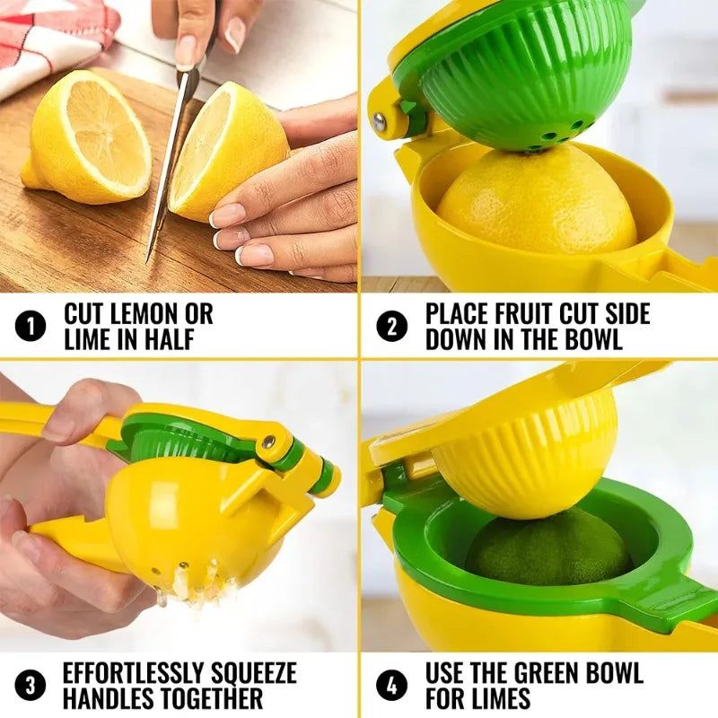Manual Lemon Squeezer – Aluminum Citrus Hand Press Juicer Manual Citrus Juicer Babs