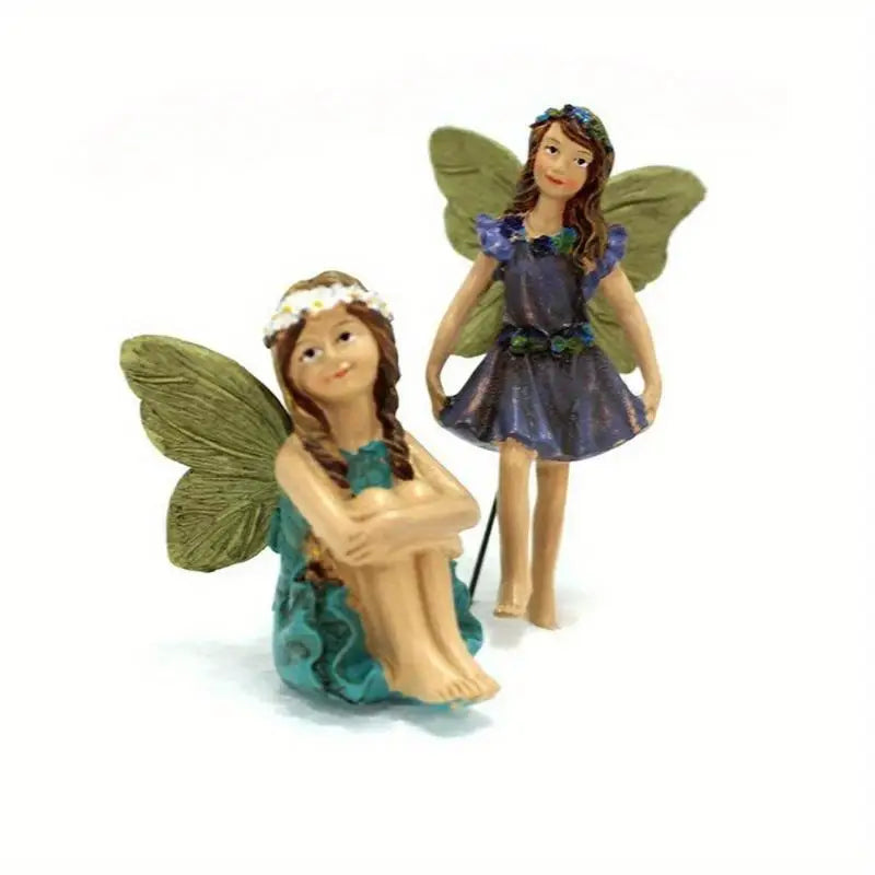 6-Piece Flower Fairy Garden Micro Landscape Ornament Set Garden Fairy Ornament Babs