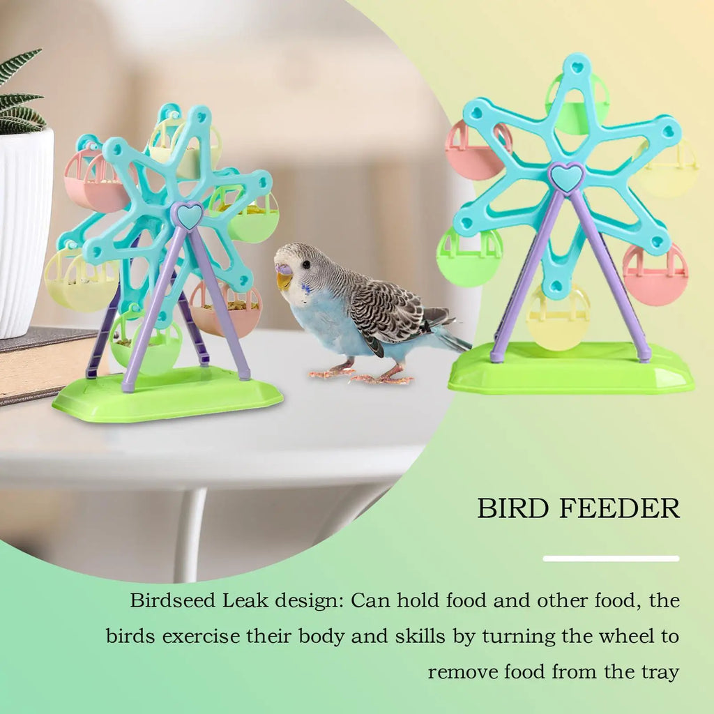 Parrot Foraging Wheel Toy – Interactive Bird Snack Feeder Bird Foraging Toy Babs