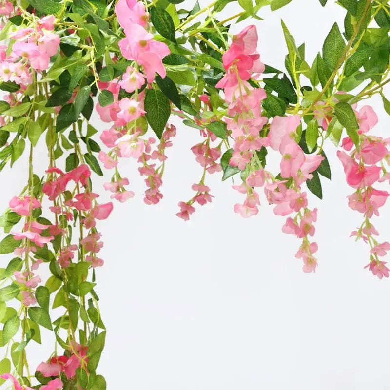 2M Artificial Hydrangea Leaf Vine for Wedding & Home Décor Artificial Flower Vine Babs