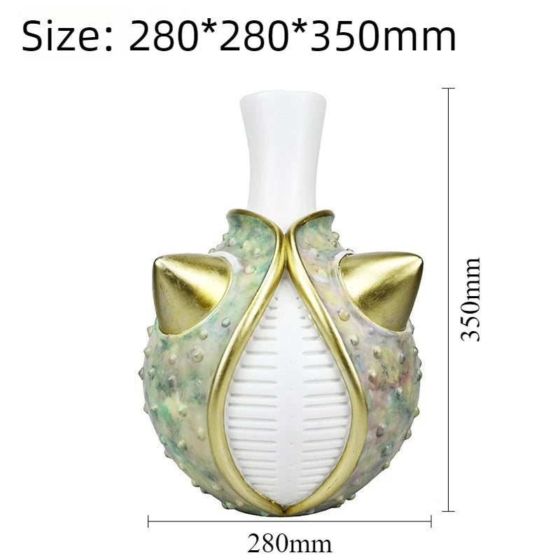 Luxury Resin Decorative Vase – Vintage Aesthetic Table Decor Decorative Resin Vase Babs Style 1