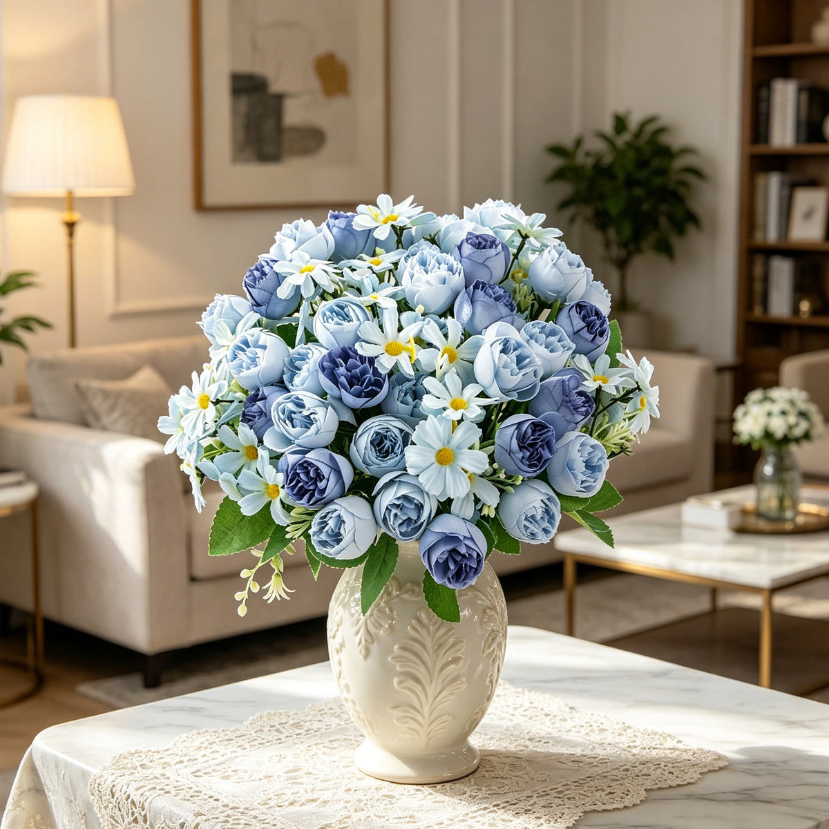 Silk Artificial Rose Bouquet – Wedding & Home Décor Flowers Artificial Flower Bouquet Babs
